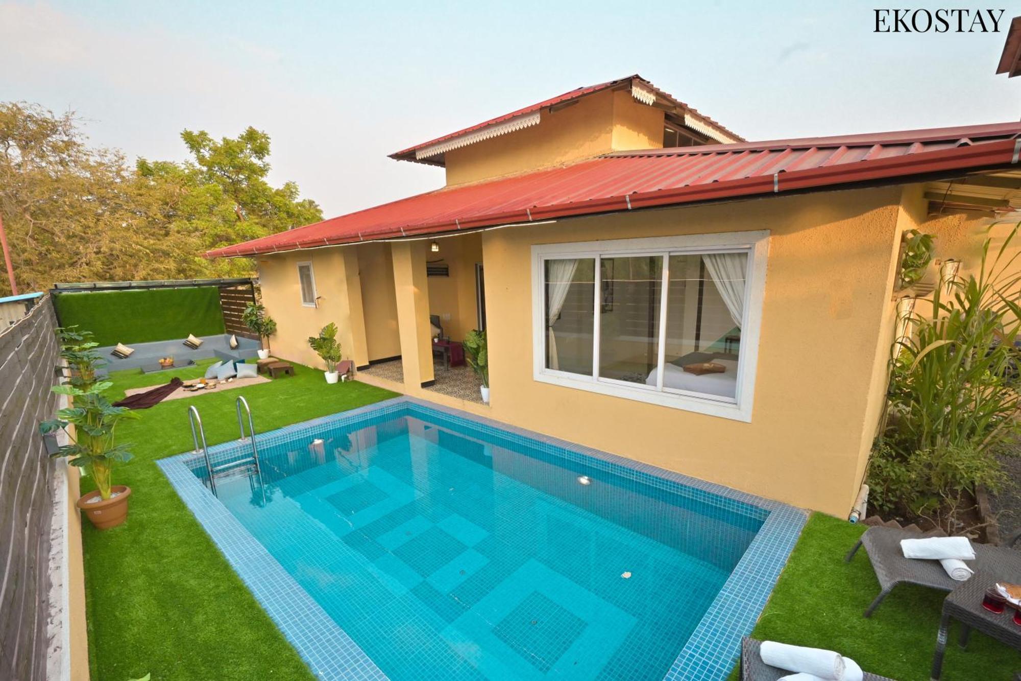 Ekostay - Pinewood Villa อลีบาก ภายนอก รูปภาพ